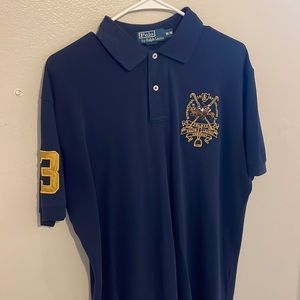 Polo Ralph Lauren navy blue shirt mens medium